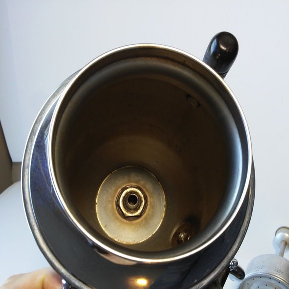 Art Deco Farberware Coffee Pot Percolator Urn #45 USA With Creamer & Sugar Bowl - Picture 2 of 9